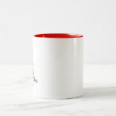 Merry Woofmas Mug - Coupe Empreinte de patte d'arb (Centre)