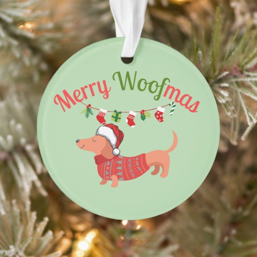 Merry WOOFmas Ornament (Boom)
