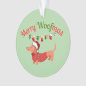 Merry WOOFmas Ornament (voorkant)