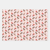 Merry Woofmas Pug Dogs Inpakpapier Vel (Voorkant 2)