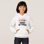 Merry Woofmas Sweat - shirt à capuche : Cadeau de (Devant entier)