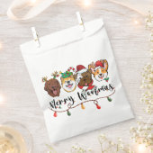 Merry Woofmas Typographie Favoriser les sacs (Coupé)