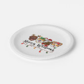 Merry Woofmas Typography Paper Bord (Gekanteld)