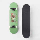 Merry Woofmas Typography Skateboard (Voorkant)