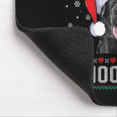 Merry Woofmas Ugly Sweater Black Lab Labrador Chri Muismat (Hoek)