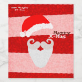 Merry X-mas - 100% Wijn Etiket (Enkel label)