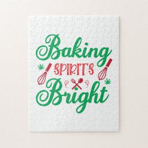 Merry Xmas Baking Spirits Bright Legpuzzel