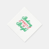 Merry Xmas Baking Spirits Bright Servet (Hoek)