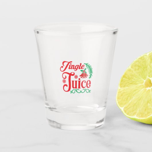 Merry Xmas Happy Jingle Juice Shot Glas (Voorkant)