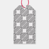 Merry Xmas Label van de Gift aan van met kerstbal Cadeaulabel (Achterkant)