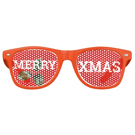 MERRY XMAS rétro Shades / Fun Party Lunettes de so (Devant)