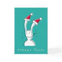 Merry Xmas Wenskaart beroemd gemaakt door BixTheRa