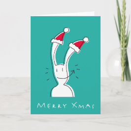 Merry Xmas Wenskaart beroemd gemaakt door BixTheRa Feestdagen Kaart