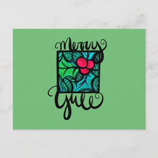 Merry Yule Briefkaart (Voorkant)