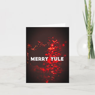 Merry Yule Christmas Card Feestdagen Kaart