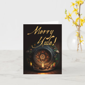 Merry Yule Holiday Kaart