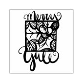 Merry Yule Rubberstempel (Afrduk)