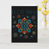 Merry Yule Winter Solstice God Jul Swedish Xmas Le Kaart (Gele Bloem)