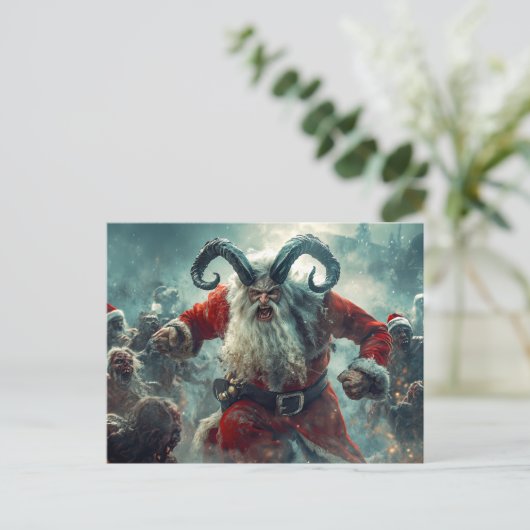 Merry Zombie Christmas Briefkaart (Staand voorkant)