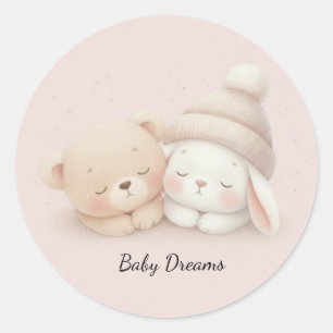 MerryMist Baby Dreams: Winter Blush – Ethische kin Ronde Sticker