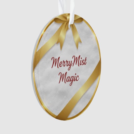 MerryMist Magic Cozy Winter Snowflake & Gold Ribbo (devant)