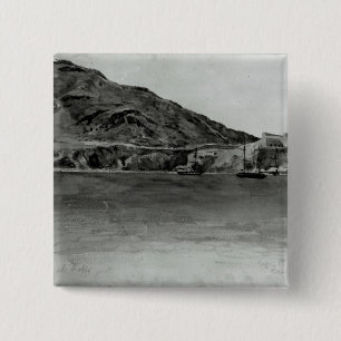 Mers El-Kebir, Algerije Vierkante Button 5,1 Cm