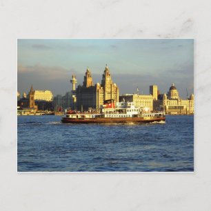 Mersey Ferry & Liverpool Waterfront Briefkaart