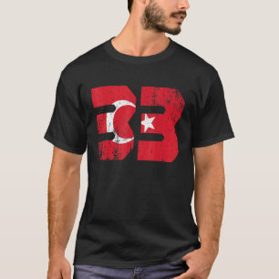 Mersin 33 Memleket Turkije Vlag Idee T-shirt