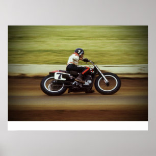 MERT LAWWILL POSTER - 1972 FLAT TRACK RACE
