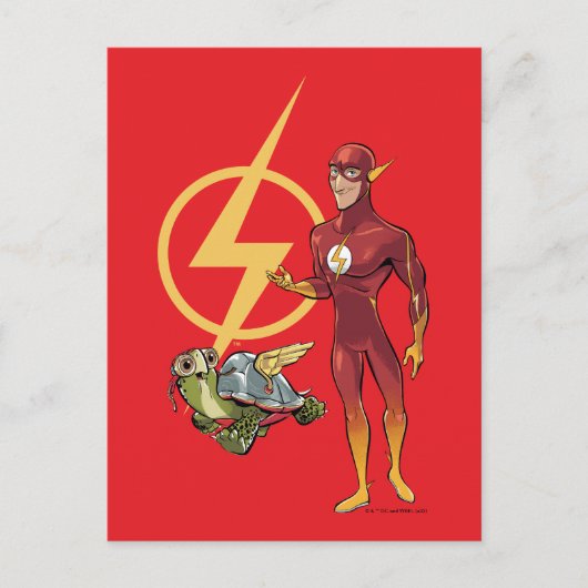 Merton & The Flash Briefkaart (Voorkant)