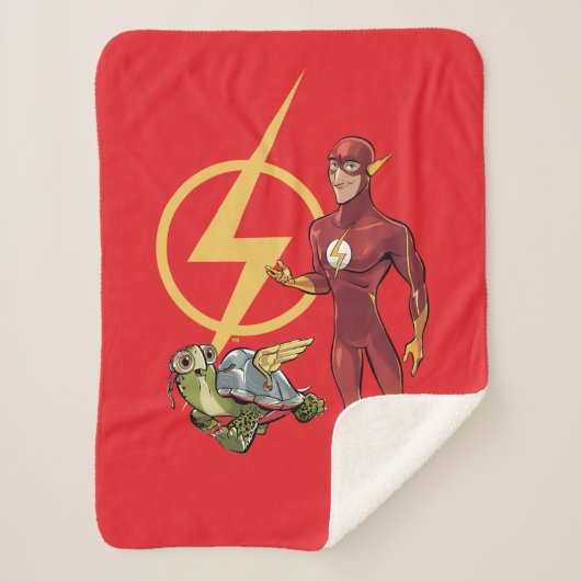 Merton & The Flash Sherpa Deken (Voorkant)