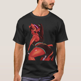 Meru the Succubus Meru the Demon Girl Black Borde T-shirt