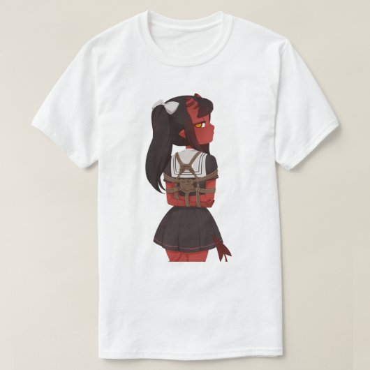 Meru the succubus shibari t-shirt (Design voorkant)