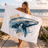 Merveille de baleine à l'aquarelle