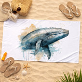 Merveille de baleine à l'aquarelle