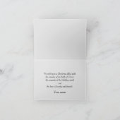 Merveille de la carte de voeux de Noël de Jésus (Intérieur)