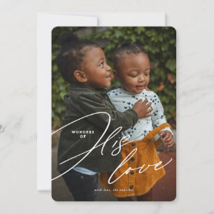 Merveille de son amour Carte de Noël religieuse