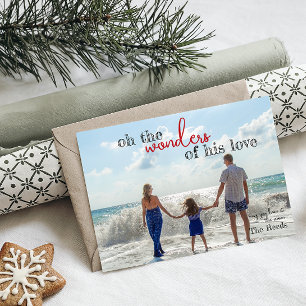 Merveilles de sa carte de Noël d'amour