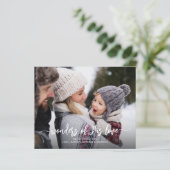 Merveilles de sa carte de Noël d'amour (Debout devant)