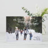 Merveilles de son amour Carte de Noël Quatre Photo (Debout devant)