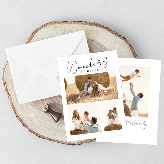 Merveilles de son amour Carte photo double face