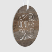 Merveilles de Son Amour Rustique Photo Ornament (devant)