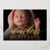 Merveilles | Vacances Faire-part de naissance phot (Recto)