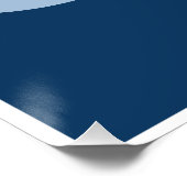 Merveilleuse affiche de fleurs bleues de jour (Coin)