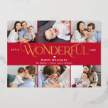 Merveilleuse carte de vacances Foil de vie Carte d<br><div class="desc">Célébrez le diplômé dans votre vie en style! Conçu par Berry Berry Sweet (www.berryberrysweet.com). Visitez notre site Web pour des invitations modernes et élégantes,  des annonces et des cadeaux personnalisés.</div>