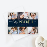 Merveilleuse carte de vacances Foil de vie Carte d<br><div class="desc">Célébrez le diplômé dans votre vie en style! Conçu par Berry Berry Sweet (www.berryberrysweet.com). Visitez notre site Web pour des invitations modernes et élégantes,  des annonces et des cadeaux personnalisés.</div>