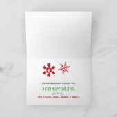 Merveilleuse carte de voeux de Noël (Intérieur)