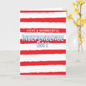 Merveilleuse carte du Jour de l'Indépendance (Fleur jaune)