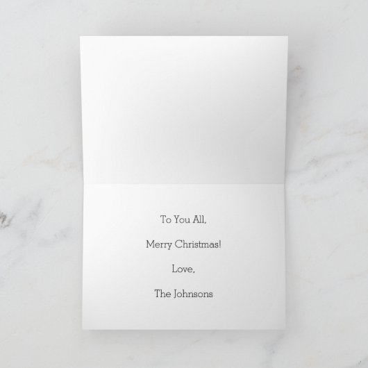 Merveilleuse étoile de Noël | Carte de voeux de va (Intérieur)