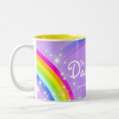 Merveilleuse Fille arc-en-ciel mug violet (Gauche)